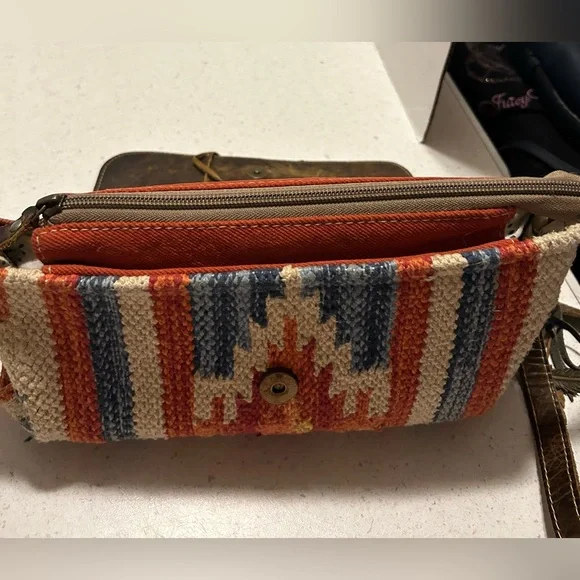 Myra Bag Brown and Multicolor Crossbody Bag - Picture 10 of 10